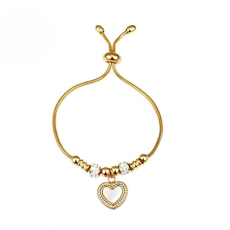 Gold Evil Eye Bracelet with Crystal Accents - Aurora Adorn