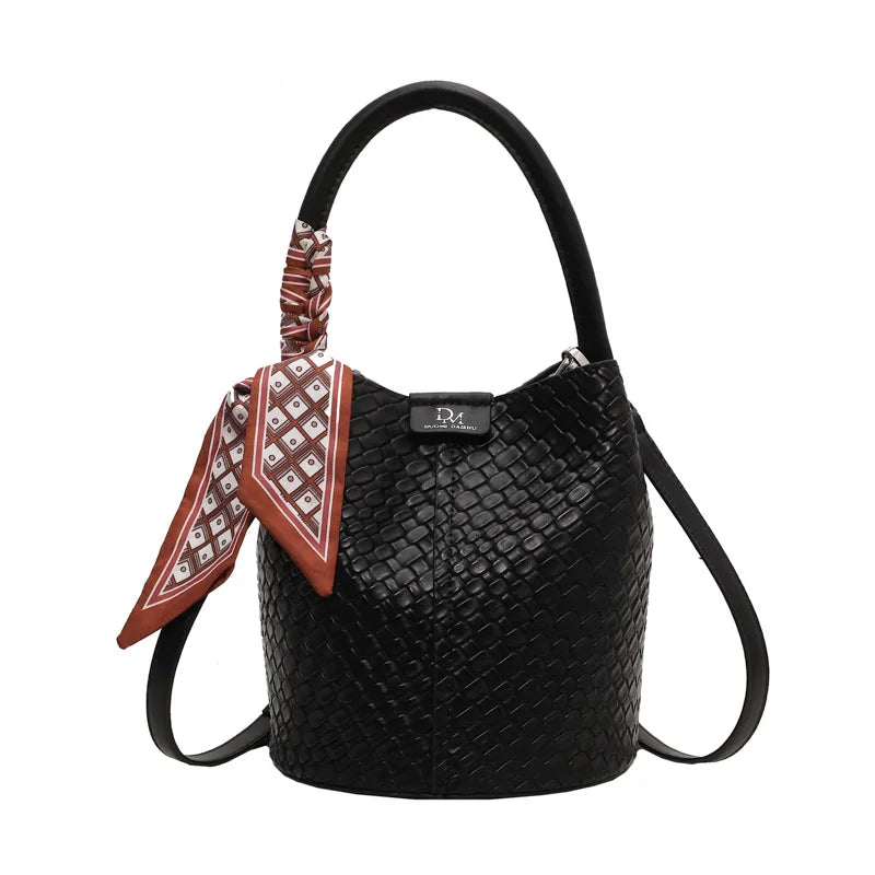 Women’s PU Leather Bucket Bag - Aurora Adorn
