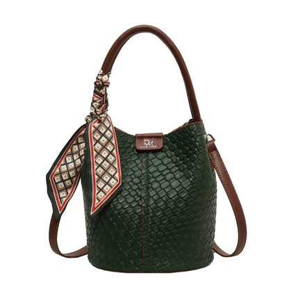 Women’s PU Leather Bucket Bag - Aurora Adorn