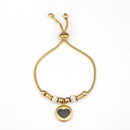 Gold Evil Eye Bracelet with Crystal Accents - Aurora Adorn
