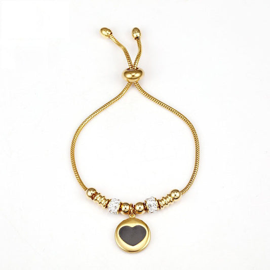 Gold Evil Eye Bracelet with Crystal Accents - Aurora Adorn